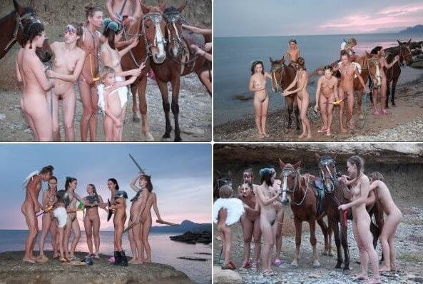 Mystical Horsey Riders Series photos - People practice nudism to achieve harmony with nature