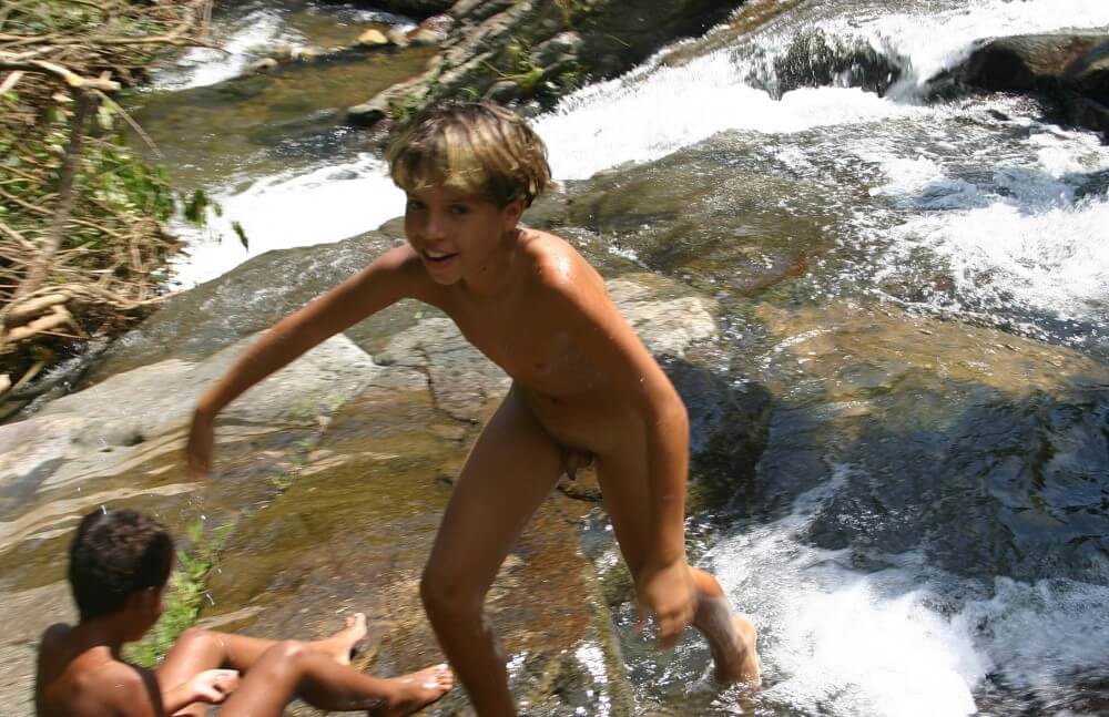 Brazilian Cliff Slide pics - Being naked fosters trust