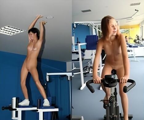 Nudists in the gym pics - The naked body is an expression of beauty