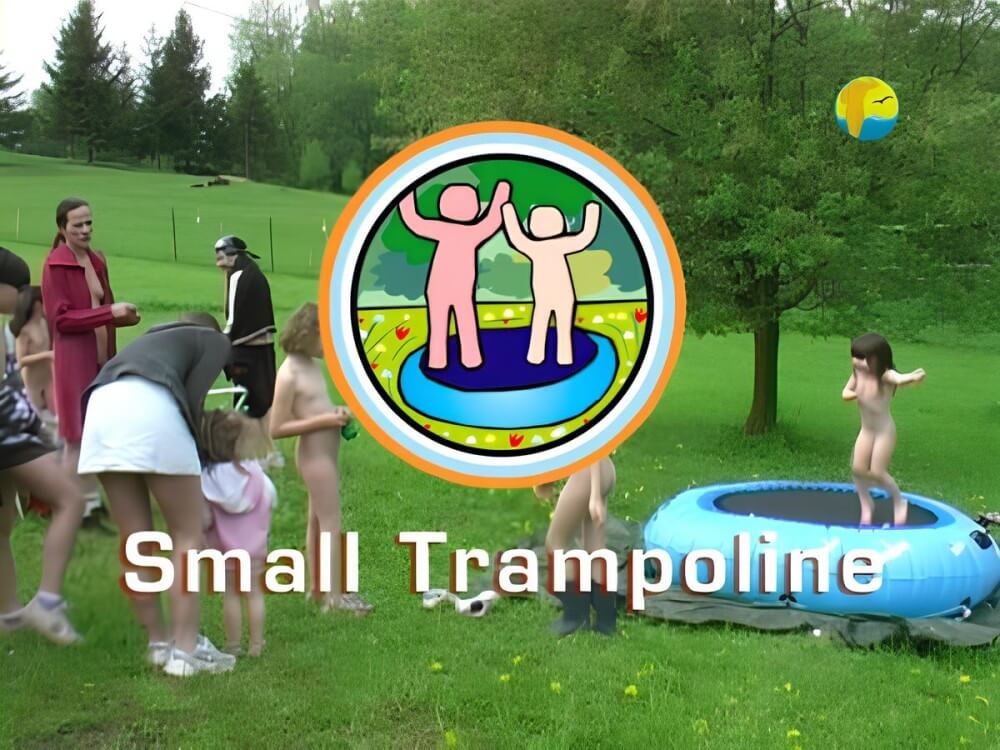 Naturist Freedom: Small Trampoline - Physical freedom is important to many nudists
