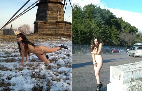 Beautiful Suntan Stretches-Winter Sport pics - Nudism helps us understand the true meaning of freedom