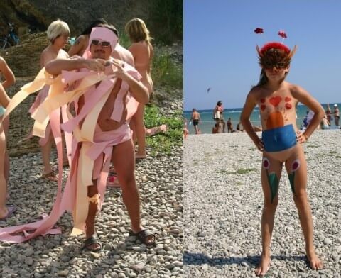 Natural Mud Camouflaging pics - Nudism helps us understand the true meaning of freedom