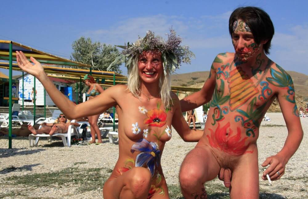 Sand Beach Goddess Two pics - Nudism promotes psychological and physical well-being