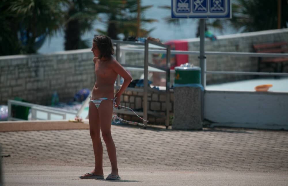 Naturist Pool Walkaround pics - Naturism teaches respect for the beauty of the body and its natural forms