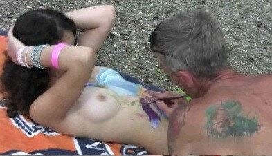 Body Art Nudist Beach 1 Full HD video - Nudity is seen as a natural and beautiful aspect of life