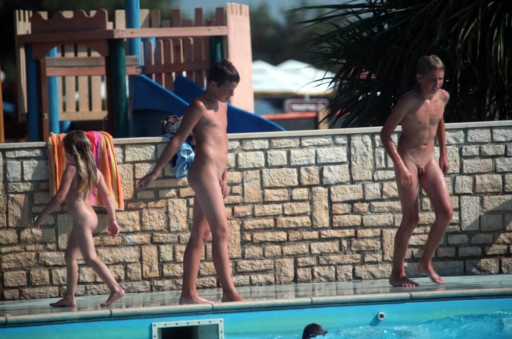 Naturist Pool Assortment photos - Nudism encourages love for nature and oneself