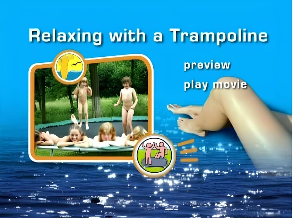 Naturist Freedom: Relaxing with a trampoline DVD - It values inner balance and peace of mind
