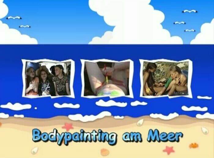 Naturistin: Bodypainting am Meer - It values inner balance and peace of mind