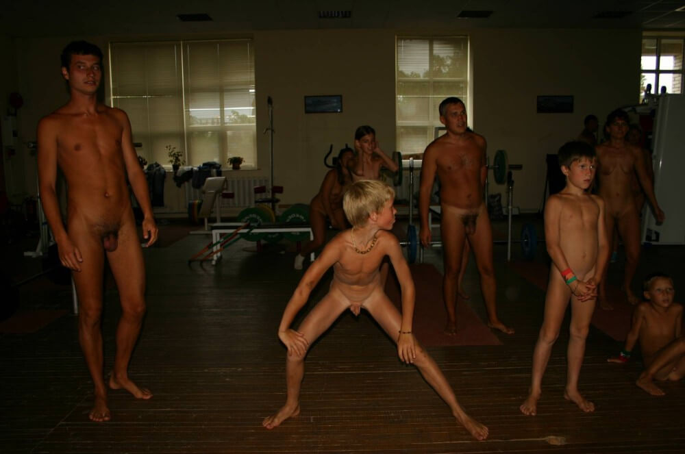 Family Gym Nudist Stretch pics - Ideological Supporters of the Movement