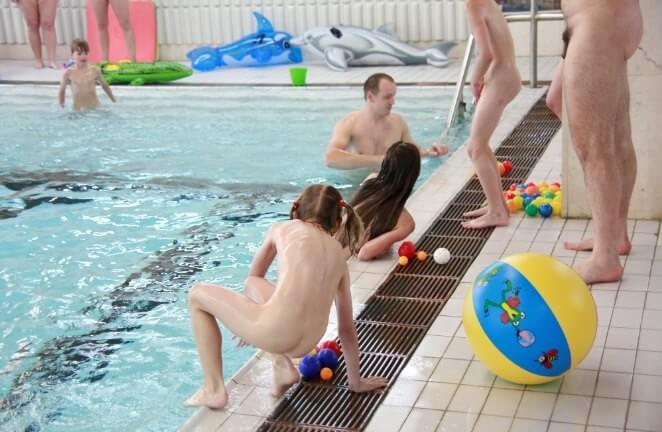Nude family in the pool photos - Naturism teaches us to appreciate the present and to be honest with ourselves and others